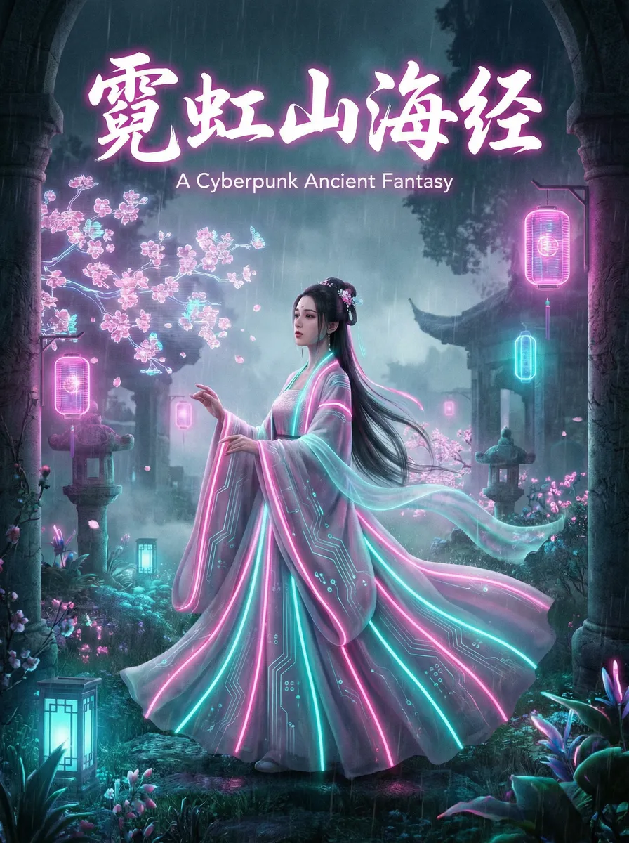 周晓涵个人资料 古风奇缘短剧 - 霓虹山海经海报